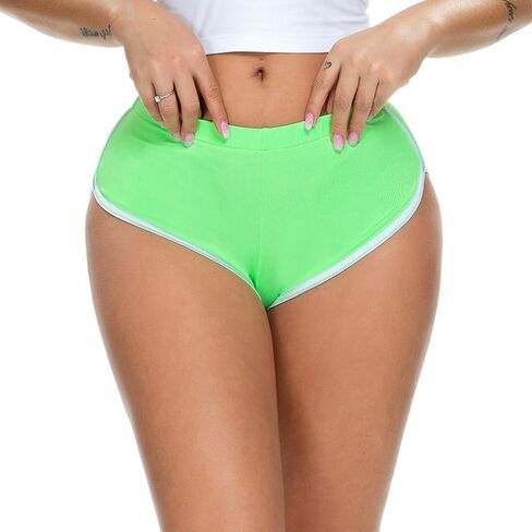 Women's Stretch Active Sports Shorts Sexy Booty Mini Workout Gym Running Yoga Shorts in Saudi Arabia
