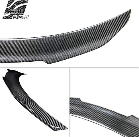 AeroBon Real Carbon Fiber Trunk Spoiler Compatible with 2019-2024 BMW 3-Series G20 Sedan G80 M3 (H Style) in Saudi Arabia