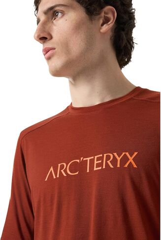 Arc'teryx Men's Ionia Merino Wool Arc'word Logo Short Sleeve in Saudi Arabia