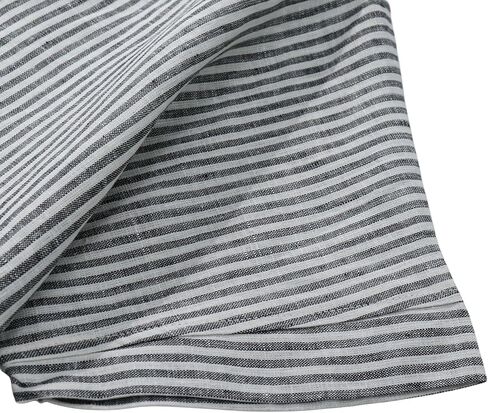 Amazhiyu Women's 100% Linen Short Sleeve V Neck Crop Tops Summer Striped Blouse in Kuwait