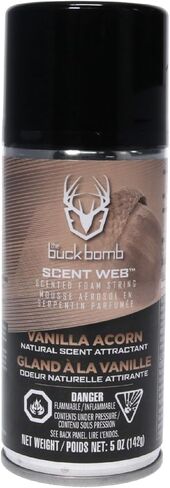 Hunters Specialties Buck Bomb Scent Web Scented Foam String | Hunting Pre/Post Rut Formula Scent Attractant Aerosol Spray, 5 Oz (142g) in Saudi Arabia