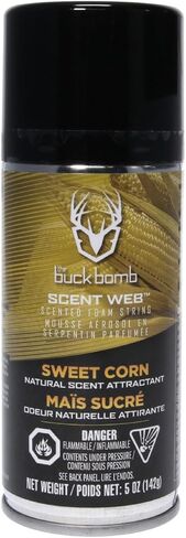 Hunters Specialties Buck Bomb Scent Web Scented Foam String | Hunting Pre/Post Rut Formula Scent Attractant Aerosol Spray, 5 Oz (142g) in Saudi Arabia