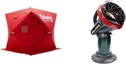 Eskimo 69143 Quickfish 3 Pop-Up Portable Hub-Style Ice Fishing Shelter, 34 Square Feet of Fishable Area, 3 Person Shelter in Saudi Arabia