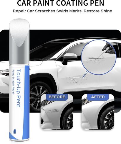 040 طلاء أبيض فائق/غطاء ثلجي متوافق مع رقائق Toyota Exact Match وNicks Touch Up in Kuwait