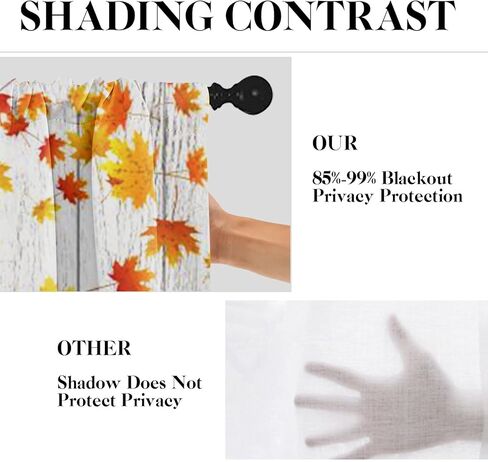 سقوط البرتقال اليقطين المطبخ نافذة الستائر الستارة والطبقة مجموعة 36 بوصة، الخريف خمر المائية أوراق القيقب 3 قطعة نافذة العلاج طبقات لغرفة المعيشة غرفة نوم ديكور المطبخ الستائر in Kuwait