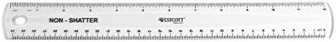 Westcott 12" Shatterproof Ruler, Pack of 4 (17143) in Saudi Arabia