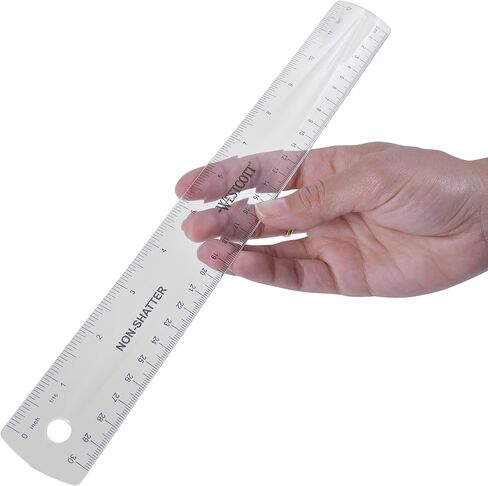 Westcott 12" Shatterproof Ruler, Pack of 4 (17143) in Saudi Arabia