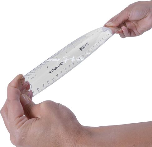 Westcott 12" Shatterproof Ruler, Pack of 4 (17143) in Saudi Arabia