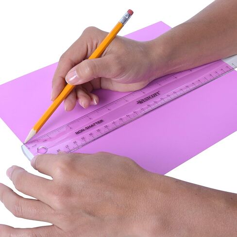 Westcott 12" Shatterproof Ruler, Pack of 4 (17143) in Saudi Arabia