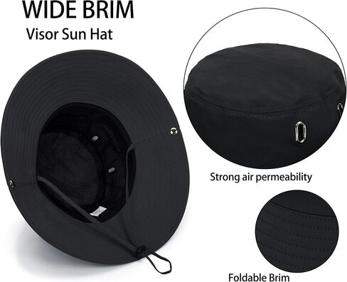 Sun Hat for Men Women with Uv Protection Summer Beach Bucket hat Wide Brim Safari Boonie Cap for Fishing Camping in Saudi Arabia