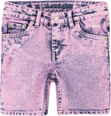 Levi's Girls' Big Denim Midi Shorts, Sachet Pink, 14 in Saudi Arabia