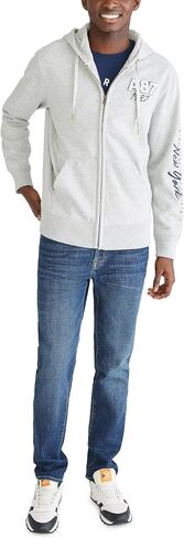 AEROPOSTALE Men's Aero Logo Full Zip Hoodie-Left Chest in Saudi Arabia