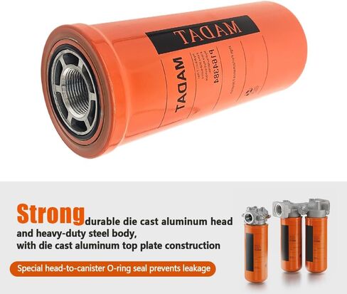 Hydraulic Oil Filter Fit for Donaldson P164384 Fit for Baldwin BT8850-MPG Fit for Caterpillar 9T5916 Loaders Track Alternative Fiberglass Filter Element Spin-on in Saudi Arabia