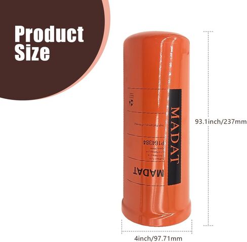 Hydraulic Oil Filter Fit for Donaldson P164384 Fit for Baldwin BT8850-MPG Fit for Caterpillar 9T5916 Loaders Track Alternative Fiberglass Filter Element Spin-on in Saudi Arabia