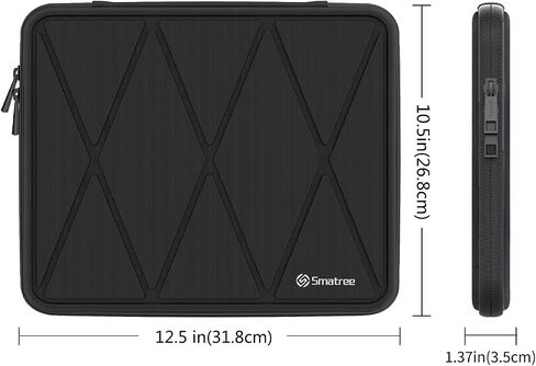 Smatree iPad Hard Shell Case for 12.7inch Lenovo Yoga Tab Plus 2025, 13inch New iPad Pro/Air 2024 with Magic Keyboard, 12.9inch iPad Pro 2021 5th/2020 4th/2018 3rd, 12.9inch Tablet Carry Case, Black in Saudi Arabia