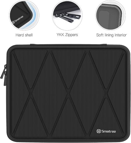 Smatree iPad Hard Shell Case for 12.7inch Lenovo Yoga Tab Plus 2025, 13inch New iPad Pro/Air 2024 with Magic Keyboard, 12.9inch iPad Pro 2021 5th/2020 4th/2018 3rd, 12.9inch Tablet Carry Case, Black in Saudi Arabia