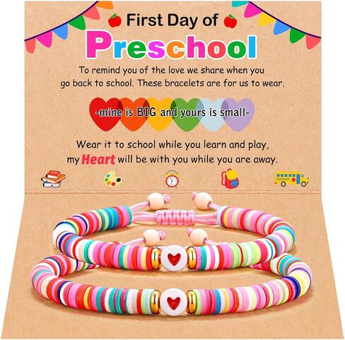 UPROMI First Day of Kindergarten/Preschool Gift, Back to School Bracelet Mommy and Me First Day of School Gifts in Saudi Arabia