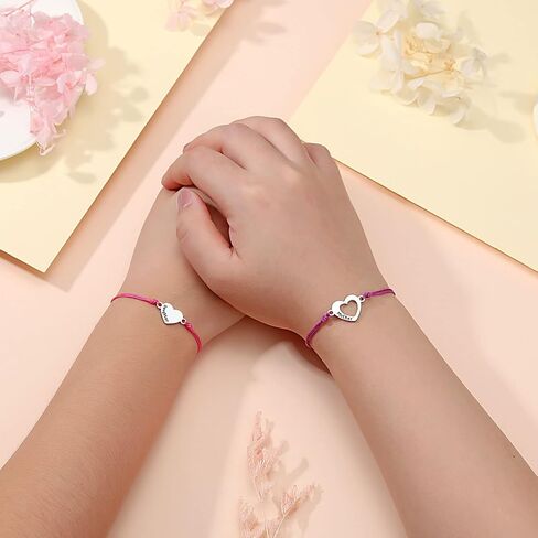 UNGENT THEM Matching Heart Mother Daughter Bracelets Back to School Bracelet First Day of School Gift in Saudi Arabia
