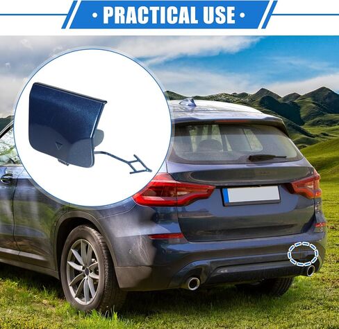 Car Tow Hook Eye Hole Cover Cap Compatible for BMW X3 G08 2018-2020, Durable Plastic White Rear Right in Saudi Arabia