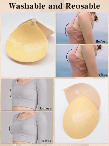 Adhesive Bra, Breast Lift Strapless Backless Silicone Bra Nippless Covers Push Up Self Invisible Sticky Bra for Women - M in Kuwait