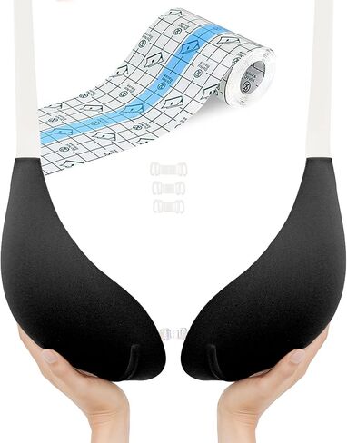 حمالة صدر لاصقة غير مرئية بدون حمالات - حمالة صدر رافعة للنساء ذوات الصدر الكبير، حمالة صدر رافعة للفستان بدون ظهر in Kuwait