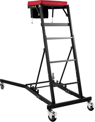 VEVOR Top Automotive Creeper, Engine Creeper with Adjustable Height 45.7" to 66.3", 400 LBS Capacity High Creeper, 4 Swivel Caster Wheels, Heavy Duty Foldable Creeper for Auto Repair and Maintenance in Saudi Arabia