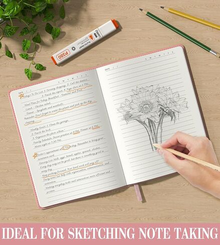 Lined Journal Notebook for Women Men, A5 College Ruled Notebooks for Work & Travel, 256 Pages Hardcover Leather Journals for Writing, Note-taking 5.8"×8.3" (Green) in Saudi Arabia