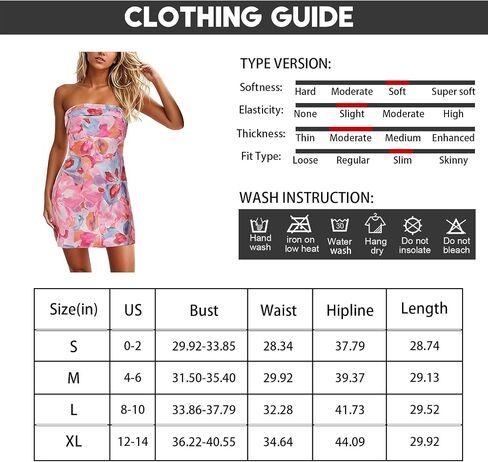Women's Sexy Tube Dress Summer Y2K Floral Print Strapless Bodycon Mini Dress Date Night Party Club Bandeau Short Dress in Saudi Arabia