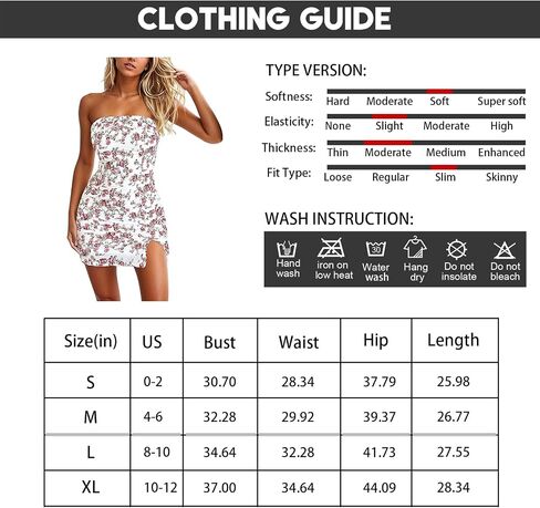 Women's Sexy Tube Dress Summer Y2K Floral Print Strapless Bodycon Mini Dress Date Night Party Club Bandeau Short Dress in Saudi Arabia