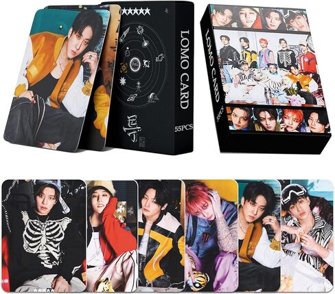 Stray Kids Photocard 55pcs Stray kids 5-STAR Photo Cards KPOP Straykid Photocard 5-Strar Album Card Stray kids Photo Cards 5-STAR Postcard Gift for Fans Daugher in Saudi Arabia