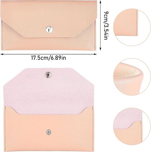 Blue Leather Cash Envelope Wallet Leather Money Wallet Organizer for Cash Reusable Money Bag Pouch Budget Binder Waterproof Slim Budget Envelope for Money Receipt Cash Budget Holder, 6.8’’ by 3.5’’ in Saudi Arabia
