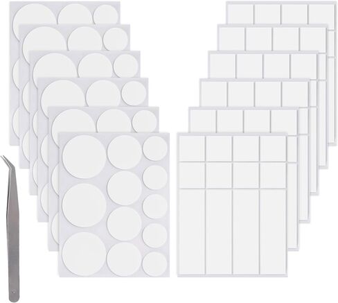 144 قطعة شريط مزدوج الجوانب للجدران، نقاط بالون شفافة لاصقة، نقاط لاصقة للغاية، شريط تثبيت قابل للتمدد، نقاط صمغ للحرف اليدوية، الديكور، الصور، الملصق، الحفلات in Kuwait