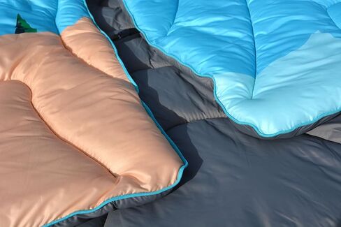 Camping Blanket, Puffy Waterproof Travel Blanket, Warm Cozy Picnic Blanket, for Outdoors, Travel, and Mountain.(Mountain, 78" x 56") in Kuwait