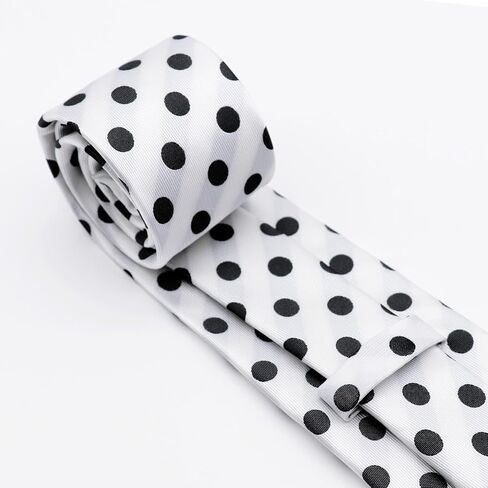 Mens Tie Polka Dot Ties for Men, Silk Mens Ties and Pocket Square Set Formal Neckties Wedding Business in Saudi Arabia