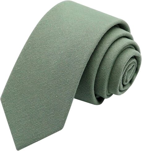 Skinny Ties for Men 2.56'' Mens Ties Solid Color Cotton Necktie for T-Shirt Suit Wedding Business Party Graduation in Saudi Arabia
