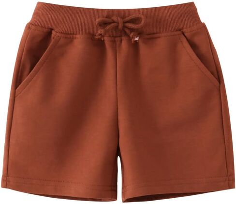 HahaNice Toddler Boys Girls Cotton Jogger Shorts,Little Kids Active Sport Shorts with Drawstring in Kuwait