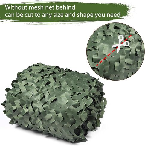 Camo Netting Camouflage Netting 20x20 10x20 10x10 Bulk Roll Burlap Camo Tarp Sunshade Net for Hunting Blind Dinosaur Birthday Jungle MilitaryTheme Party Decoration Camping Shooting in Kuwait