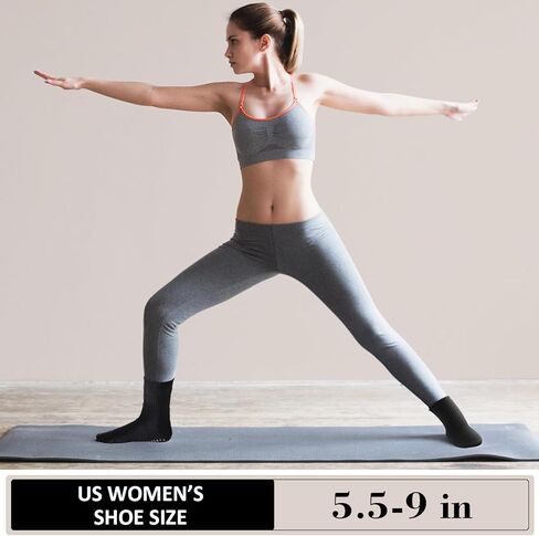 8 أزواج من جوارب البيلاتس مع مقابض للنساء من جوارب اليوجا غير القابلة للانزلاق، جوارب بيور باري in Kuwait