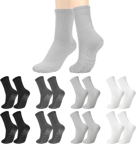 8 أزواج من جوارب البيلاتس مع مقابض للنساء من جوارب اليوجا غير القابلة للانزلاق، جوارب بيور باري in Kuwait