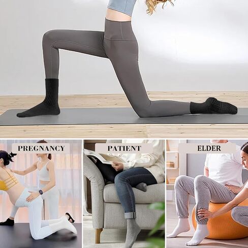 8 أزواج من جوارب البيلاتس مع مقابض للنساء من جوارب اليوجا غير القابلة للانزلاق، جوارب بيور باري in Kuwait