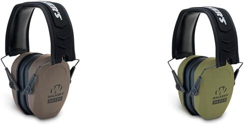 Walker's Muff Razor Slim Low-Profile Compact Folding 27db Nrr Gun Range Shooting Hearing Protection Passive in Saudi Arabia