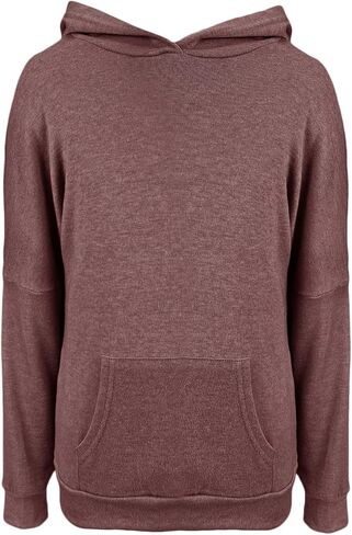 PRETTODAY Girls Casual Lightweight Hoodies Long Sleeve Sweatshirts Loose Pullover Tops with Pocket in Saudi Arabia