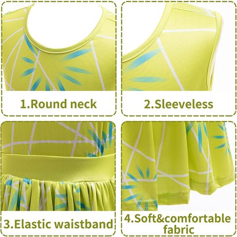 keaiyouhuo Girls Joy Princess Dress Costume Kids Cosplay Dress up Halloween Birthday Christmas Outfits with Wig in Saudi Arabia