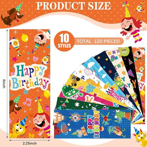 240 Pcs Birthday Gifts for Students120 Happy Birthday Bookmarks 120 Birthday Pencils for Students Teachers School Class Reward Gifts in Saudi Arabia