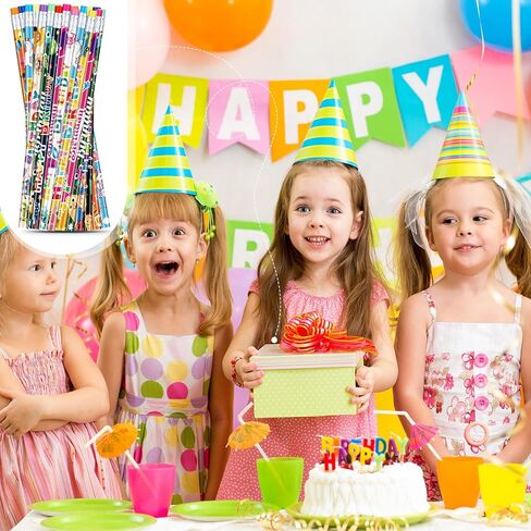 240 Pcs Birthday Gifts for Students120 Happy Birthday Bookmarks 120 Birthday Pencils for Students Teachers School Class Reward Gifts in Saudi Arabia
