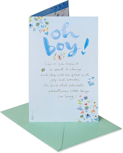 American Greetings Baby Shower Card for Boy (New Little One) in Saudi Arabia