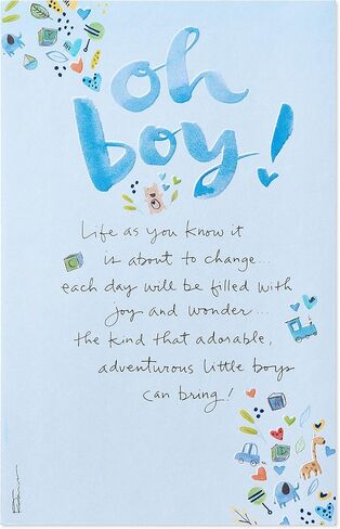 American Greetings Baby Shower Card for Boy (New Little One) in Saudi Arabia