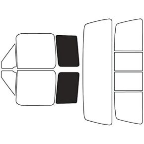 Rvinyl Window Tint Kit Compatible with Ford F-150 1992-1996 (2 Door) - Complete Precut Kit - 5%