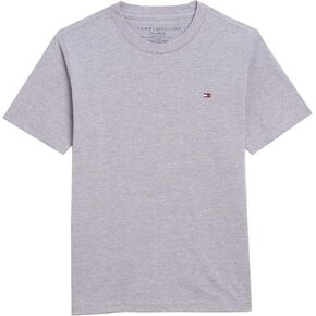 Tommy Hilfiger Boys' Short Sleeve Solid Crew Neck T-Shirt, Soft, Comfortable, Relaxed Fit