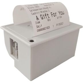 Maikrt Embedded Thermal Printer 1224V Micro Thermal Receipt Printer Serial Port Microcontroller Secondary Development MCU Printing Module TTL/RS232, C209H, 82*58*44MM, Black